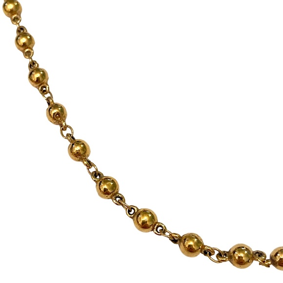 Vintage Napier Gold Ball Beaded Necklace - Picture 2 of 3